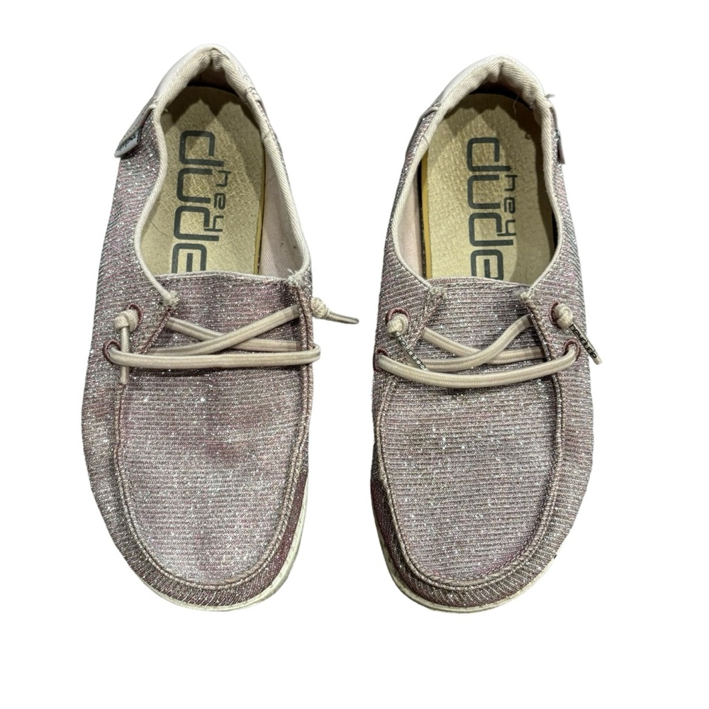 Hey Dude Wendy Youth Disco Pink Sneakers
